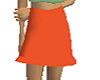 ORANGE MINI SKIRT