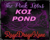 THE PINK LOTUS KOI POND