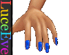 Blue PVC Nails
