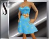 Karen gold blue dress