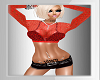 Red Fishnet Top w/ short