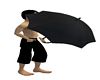Mens Black Umbrella