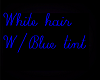 White hair W/Blue tint