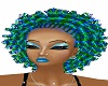 BLUE & GREEN AFRO