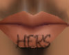 Hers Lip Tattoo