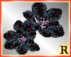 Black Multi Flower