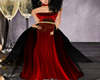 BLK-RED PARTY GOWN