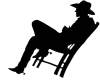 cowboy/chair/silhouette