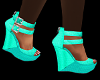 {FA}Teal Summer Wedge