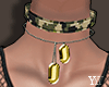 Y e Camo Choker+chains
