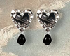 A. Black Heart Earrings