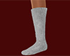 Gray Knit Socks Tall (F)