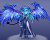 Blue Winged Fantasy Costume