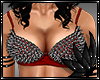 |T| Red Spiked bra
