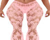 Rl-Pink Lace Pants