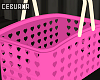 Pink Heart Basket