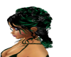 black and green up do