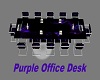 purple office desk