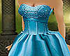 Teal Bliss Wedding Gown