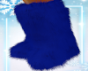 Alba Blue Fur Boots