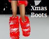 Xmas fur/elf Red boots