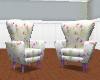 Lavender Floral Chair
