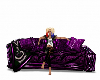 Purple Print Couch