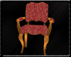 red 18th century chair