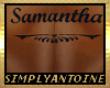 SAMANTHA Back Tat