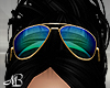 -MB- Glasses Blue Gold H