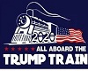 Trump train sign