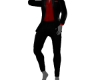 blk & red suit
