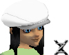 White Hat w/ Black Hair