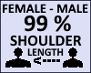 Shoulder length 99%