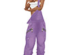 Lilac Baggy Overalls (F)