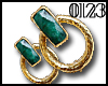 *0123* Emerald Earrings