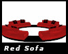 red black sofa