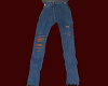 worn blue jeans(men)