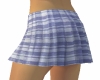Blue Plaid Pleated Skirt