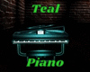 Teal piano