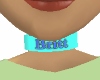 custom teal collar