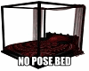 no pose bed/red