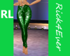 GREEN  LEATHER  PANTS
