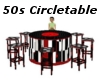 50s circle table
