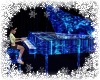 blue glow piano