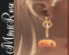 Long O Pumpkin Earrings