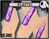 ~DC) Plastic Nails Purp