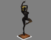 Blk/Gld Marble Statue