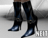 NT F Leather Boots Navy