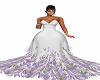 White w Lavendar Dress